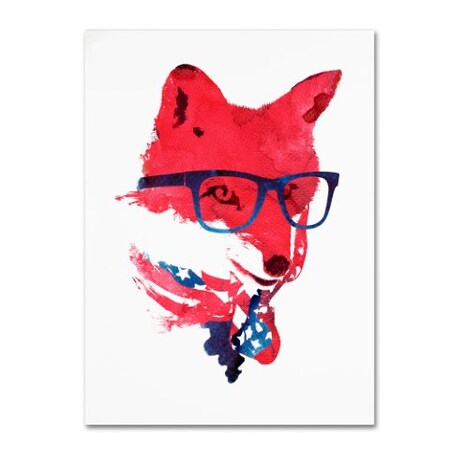 Trademark Fine Art Robert Farkas 'American Fox' Canvas Art, 18x24 ALI2259-C1824GG